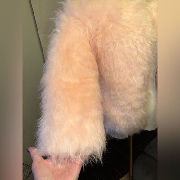 Cat & Jack pink fuzzy lightweight hook n eye closure size 10-12 girls - Picture 4 of 16